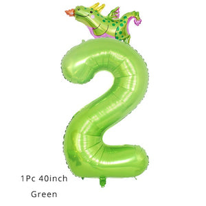 Dinosaur Birthday Party Celebration Celebration Number Age Balloons Decorations