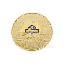Jurassic World Period Golden And Blue Dinosaur Commemorative Coin Collectible