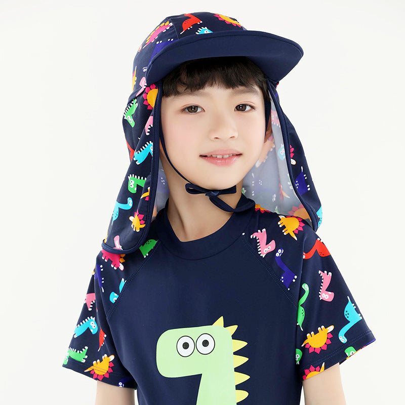 Kids Summer Hat Girls Boys Sun Hat with Neck Flap UV Protection