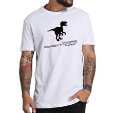 Geeky Velociraptor Cotton T-Shirt