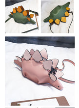 Vegan Stegosaurus Hide Dinosaur Cross-body Mini Clutch Handbag Purse Five Color Options