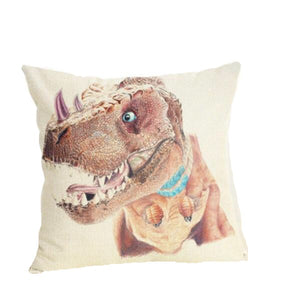 Dinosaur Style Linen Pillow Case Animal Cushion Cover for Sofa Home Decorative Throw Pillow Cover 45x45cm