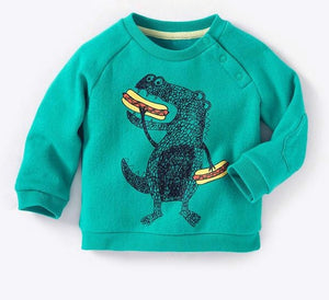 Hungry Hungry Dino Kids Cotton Sweatshirt
