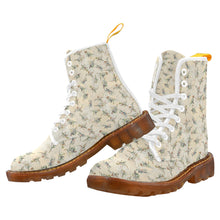 Jurassic Blossom Women's Lace Up Canvas Boots