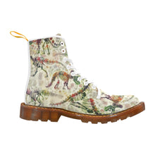 Bones In Bloom Women's Lace Up Canvas Boots