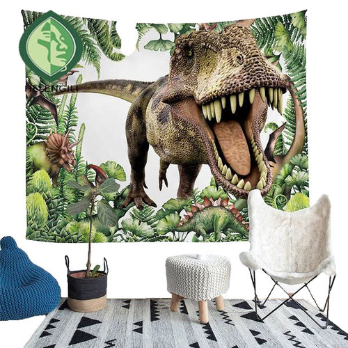 Home Furnishing Dinosaur Tapestry Wall Hanging Picnic Throw Rug Blanket