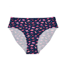 Floral Pink Dinosaur Seamless Underwear Panties