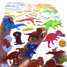 3 Sheet Cartoon Dinosaur Bubble Stickers