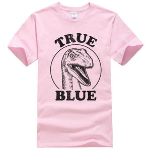 True Blue Jurassic World Cotton T-shirts