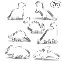 7pcs Stainless Steel Dinosaur Cookie Cutters