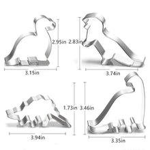 7pcs Stainless Steel Dinosaur Cookie Cutters