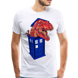 Doctor Who Tardis Phone Booth Dinosaur T-shirt