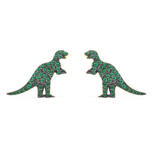 Dinosaur Cubic Zirconia Stud Earrings
