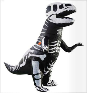 Adult Inflatable T-Rex Dinosaur Skeleton Cosplay Halloween Costume