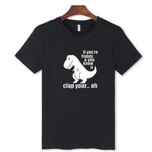 If You're Happy And You Know it T-Rex T-shirt