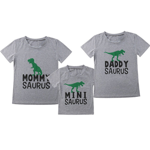 Family  Daddysaurus  Mommysaurus  MiniSaurus T-Shirt