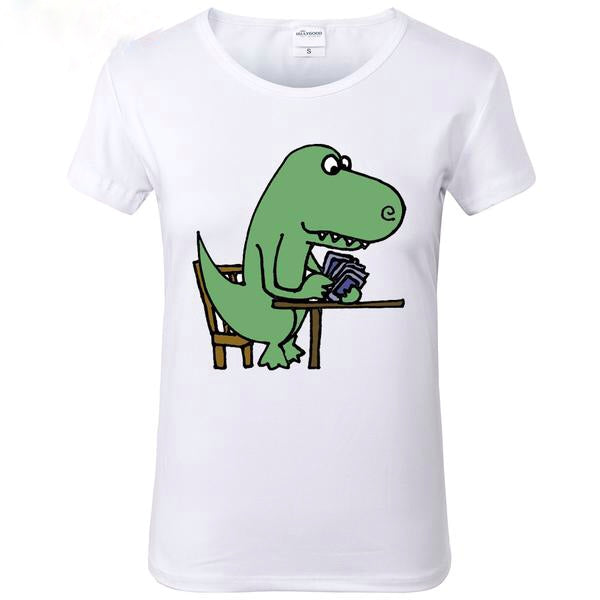 Poker Face Dino T-Shirt