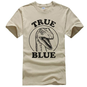 True Blue Jurassic World Cotton T-shirts