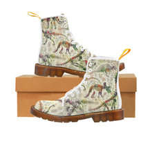 Bones In Bloom Women's Lace Up Canvas Boots