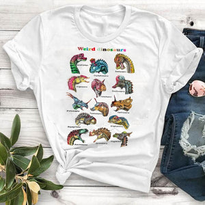 "Who You Calling Weird" Dinosaur Cotton T-Shirt