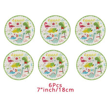49 Piece 12 Person Place Setting Dinosaur Birthday Party Disposable Tableware Place Settings