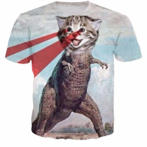 Meow-Rex Takes Over The World T-shirt