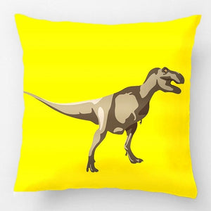 T-Rex Dinosaur Throw Pillow Bed Case Decorative Cushion Cover Or Pillowcase Multiple Sizes