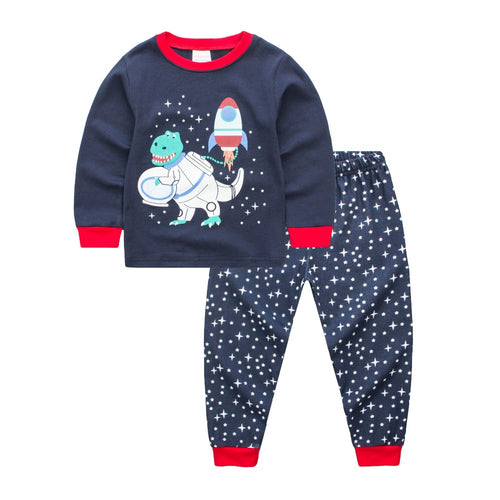 Cotton Buzzosaur Aldrin Dinosaur Children's Pajama Sleepwear Set