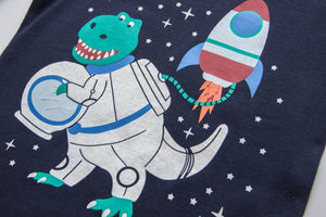 Cotton Buzzosaur Aldrin Dinosaur Children's Pajama Sleepwear Set