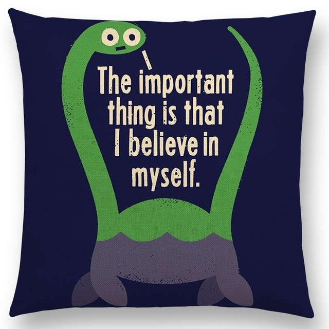 I Love You This Much Dinosaur Cushion Cover Throw Pillow Case