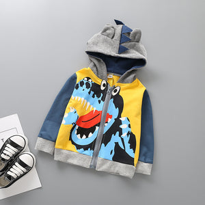Colorful  Cotton Kids Dinosaur Sweatshirt Hoodie