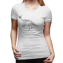 Skull And Dinosaur Bones T Shirts Women