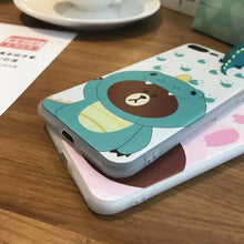 Dinosaur Bear Silicone Protective IPhone Case Cover