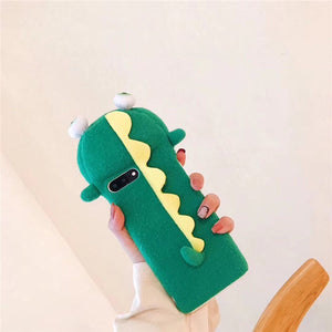 3D Plush Iphone Dino Protective Case Cover