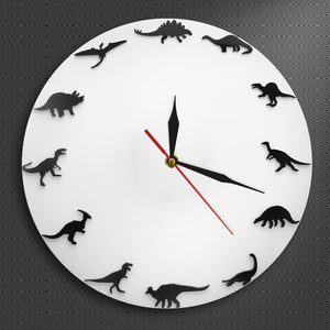 Dinosaur Breeds Wall Clock 12"
