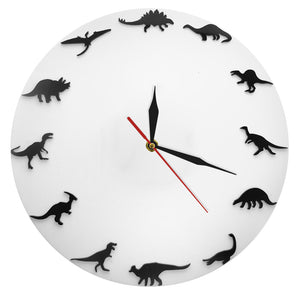 Dinosaur Breeds Wall Clock 12"