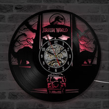Jurassic LED Light Up Classic Vinyl Record Handmade Wall Clock