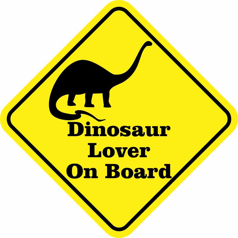 Dinosaur Lover On Board Car Sticker