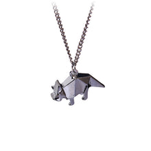 Origami Dinosaur  Necklace
