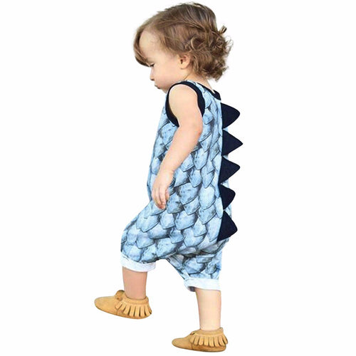 Newborn Infant Stegosaurus Thagomizer Romper