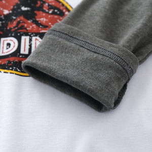Cotton Vintage Look "I Love Dinos" Raglan Sweatshirt