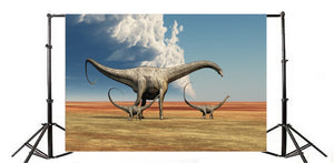 Wasteland Science Fiction Dinosaurs Photo Backgrounds