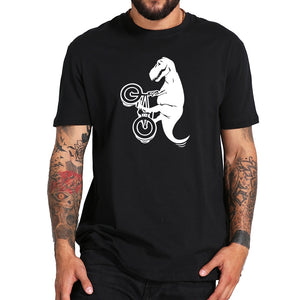 Dino Wheelie Cotton T-Shirts