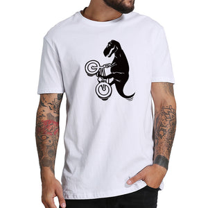 Dino Wheelie Cotton T-Shirts
