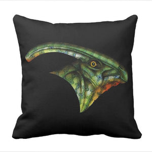 Parasaurolophus Dinosaur Throw Pillow Cover