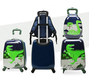 Rolling Luggage Backpack Set Travel Carry on