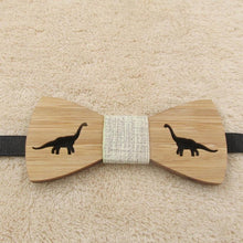 Children's Handmade Wooden Dapper Dinosaur Bow Tie