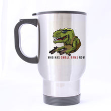 14 Oz Who Has Small Arms Now T-Rex Coffee Mug With Lid