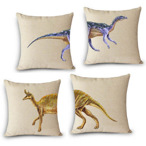 Head & Tail Dinosaur Decorative Cushion Cover Throw Pillow Case Multiple Dinosaur Options