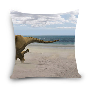 Head & Tail Dinosaur Decorative Cushion Cover Throw Pillow Case Multiple Dinosaur Options